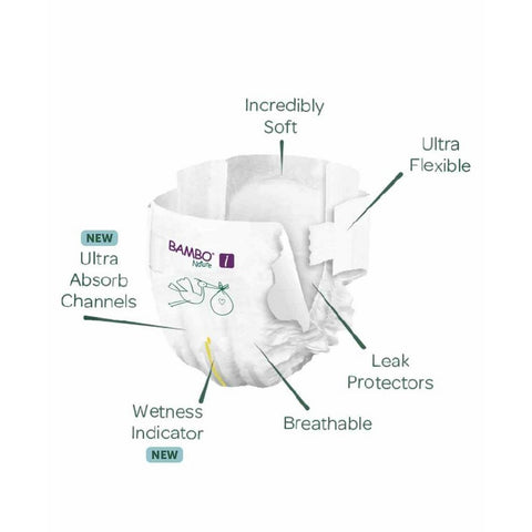 Size 1 Bambo Nature Diaper - 22 Pieces(2-4 kg)