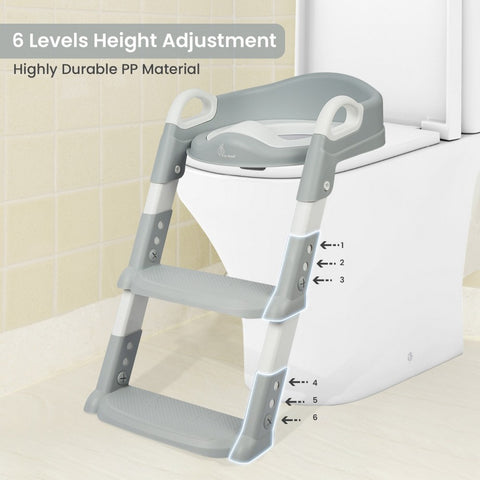 Grey Hilltop Potty Step Stool