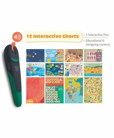 Smart Interactive Charts + 141 re-recordable Stickers + 1 Talking Pen
