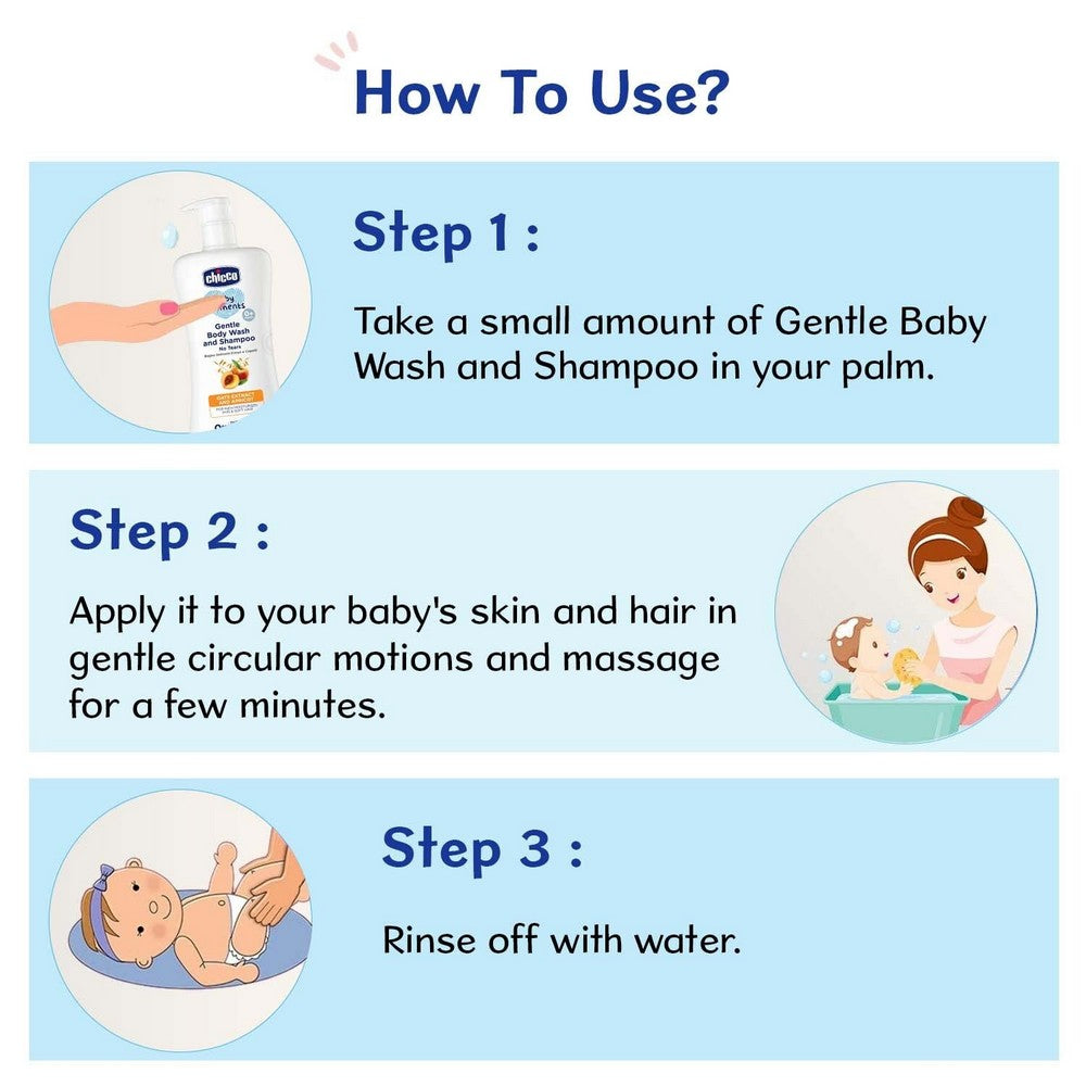 Gentle Body Wash And Shampoo (200ml)