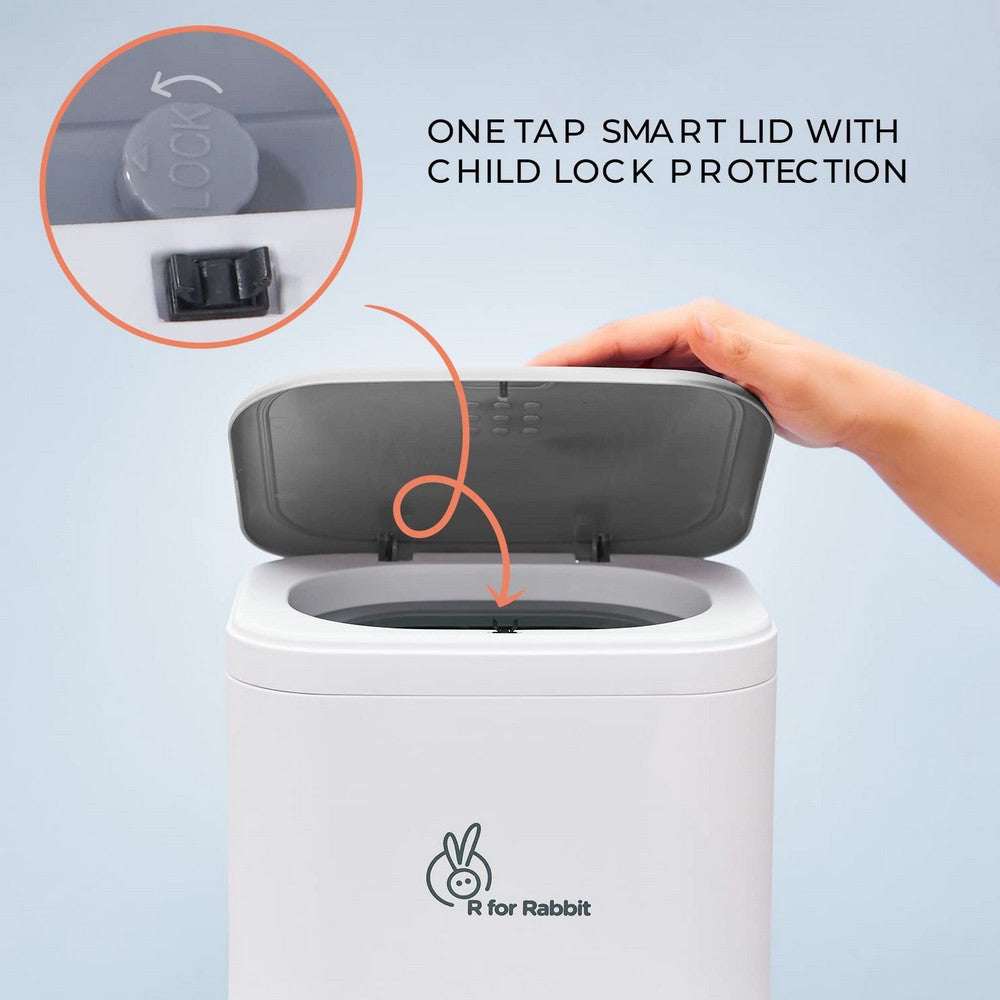 Grey Hygo Diaper Bin