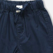 Load image into Gallery viewer, Navy Blue Elasticated Waist Cotton Pants
