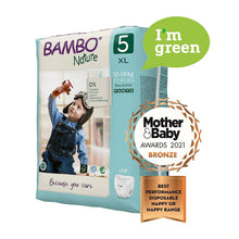 Load image into Gallery viewer, Size 5 Bambo Nature Pant Style Diapers - 19 Pants (12-18 kg)

