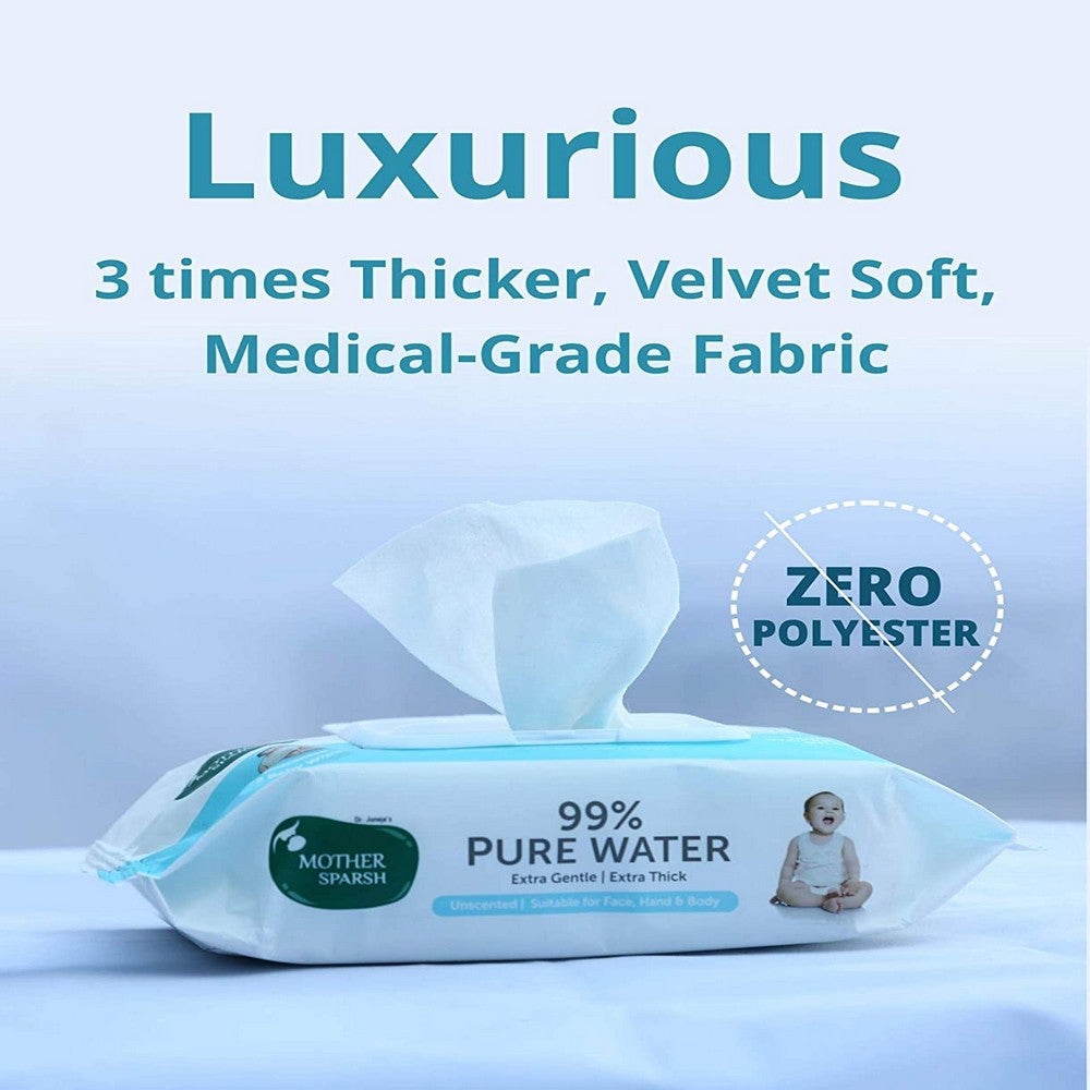 Mother Sparsh 99% Water Wipes - 72pcs