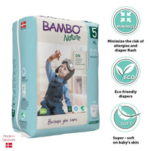 Load image into Gallery viewer, Size 5 Bambo Nature Pant Style Diapers - 19 Pants (12-18 kg)
