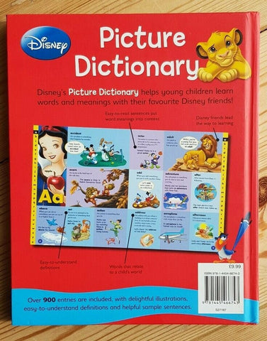 Disney Picture Dictionary Book