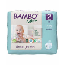 Load image into Gallery viewer, Size 2 Bambo Nature Diaper - 30 Pieces (3-6 kg)
