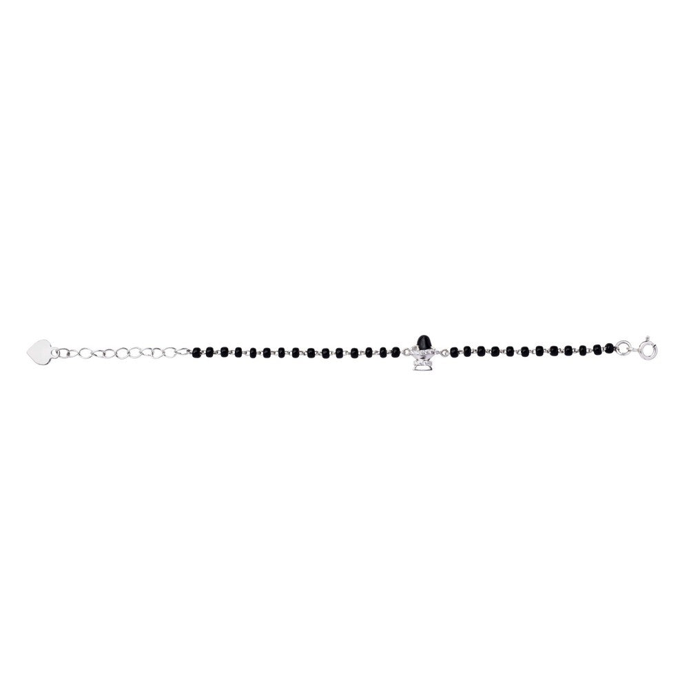 Shiv Ling Silver Baby Nazariya Bracelet