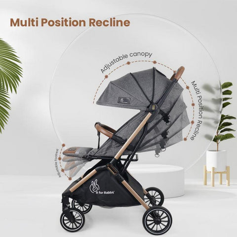 Grey Street Smart Auto Fold Stroller For Kids