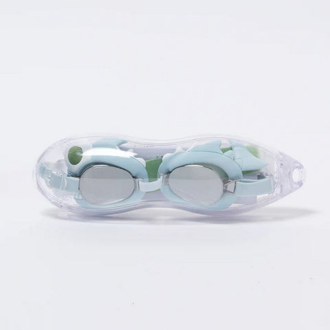 Blue Shark Tribe Swim Goggles