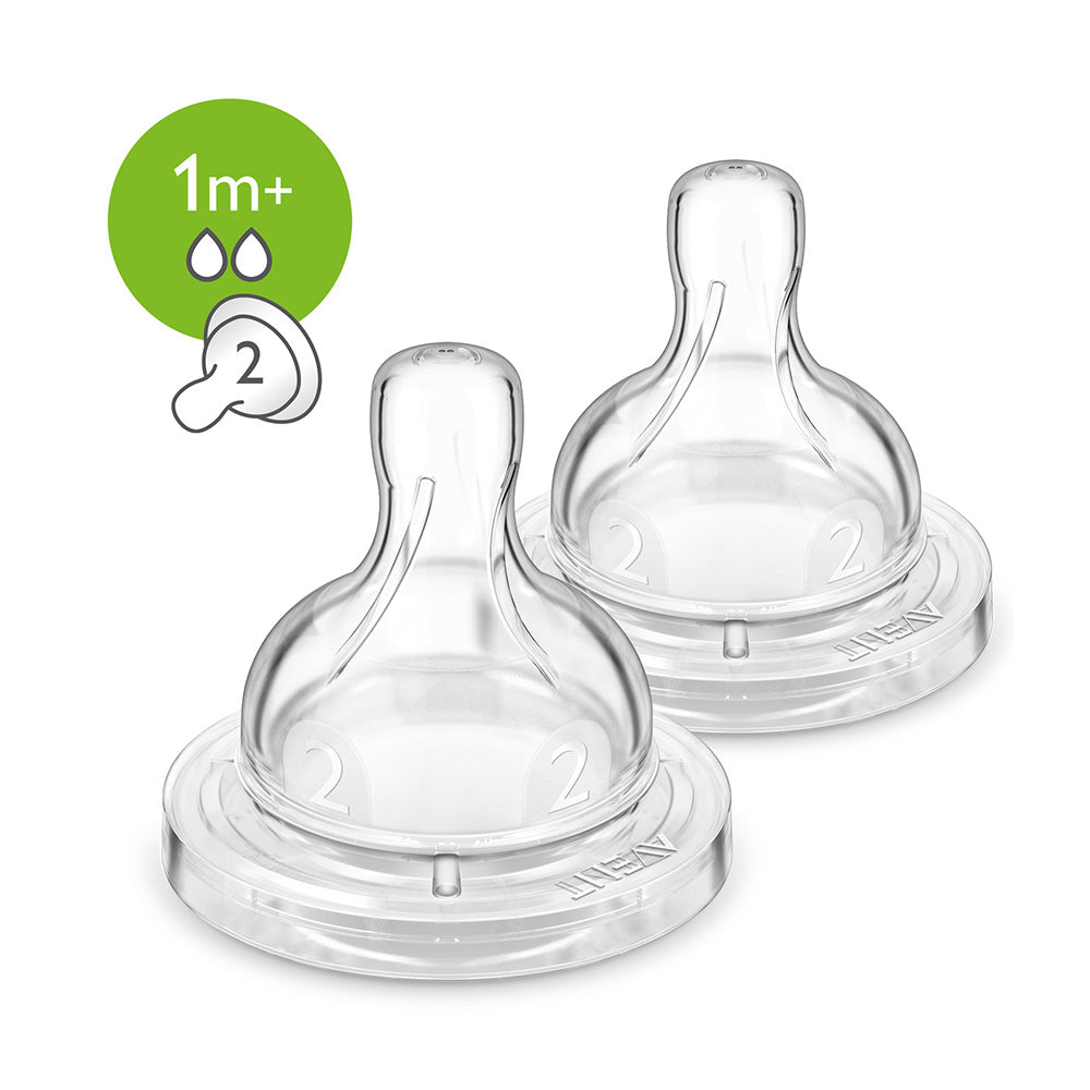 Philips Avent Natural Teat Slow Flow (1month+)