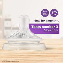 Load image into Gallery viewer, Avent Flow 3 Natural Response Teat-Pack Of 2 (1month+)
