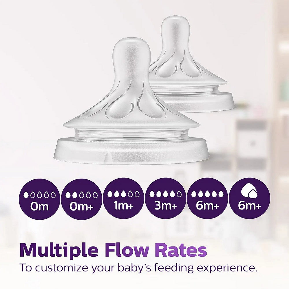 Avent Flow 3 Natural Response Teat-Pack Of 2 (1month+)