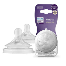 Load image into Gallery viewer, Avent Natural Response Bottle Teat - Pack Of 2 (3months+)
