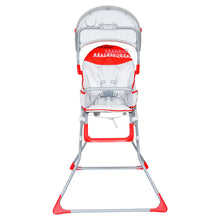 Load image into Gallery viewer, Red High Chair With 5 Point Safety Harness
