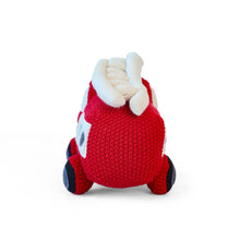 Load image into Gallery viewer, Fire Bus Cotton Knitted Stuffed Soft Toy
