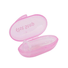 Load image into Gallery viewer, Pink Baby Silicone Finger Brush With Case
