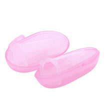 Load image into Gallery viewer, Pink Baby Silicone Finger Brush With Case
