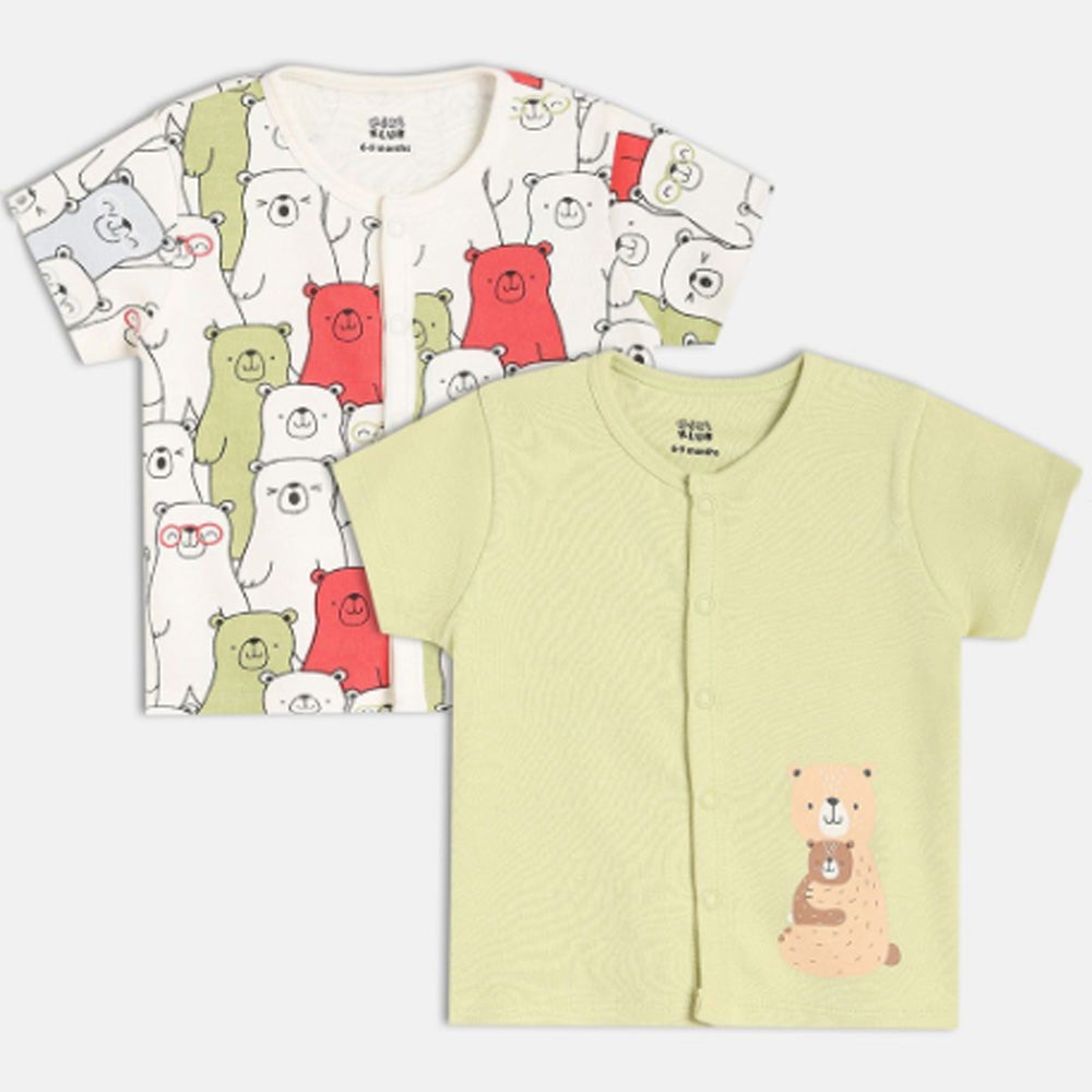 Animal Theme Half Sleeves T-Shirt - Pack Of 2