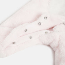 Load image into Gallery viewer, Pink Hooded Footsie With 3D Ear Details &amp; Folded Mittens
