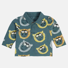 Load image into Gallery viewer, Teal Animal Theme Full Sleeves T-Shirt
