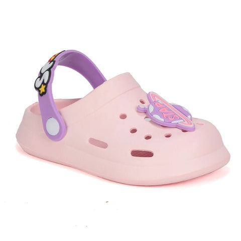 Pink Clogs With Space Charms