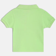 Load image into Gallery viewer, Green Polo Collar Cotton T-shirt
