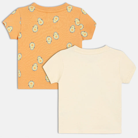 Fruit Printed Half Sleeves T-Shirt Pack Of - 2