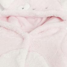 Load image into Gallery viewer, Pink Hooded Footsie With 3D Ear Details &amp; Folded Mittens
