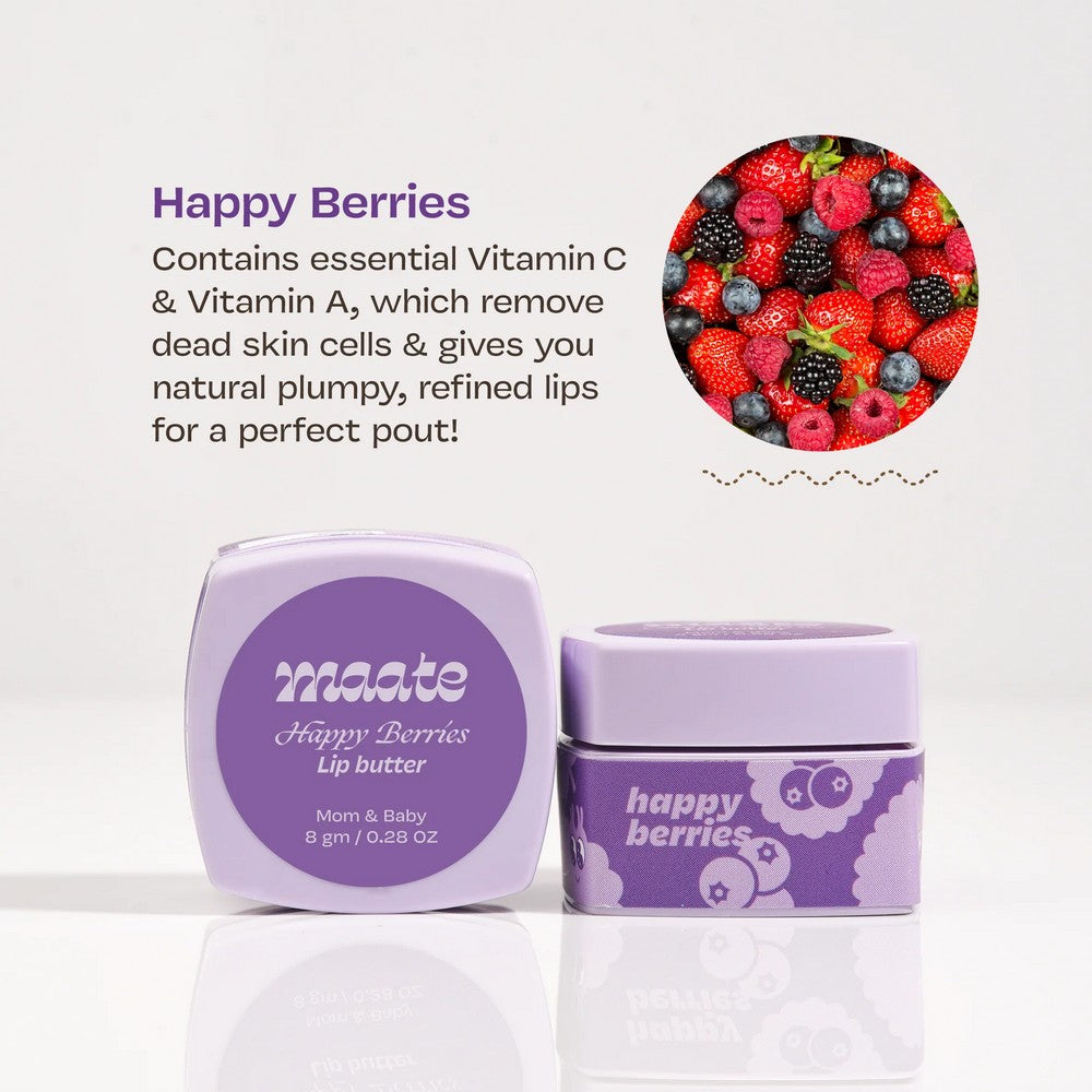 Happy Berries Lip Butter 100% Natural FDA Approved