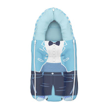 Load image into Gallery viewer, Blue Suit Up Theme Baby Organic Carry Nest

