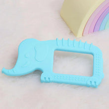 Load image into Gallery viewer, Blue Elephant Silicone Teether
