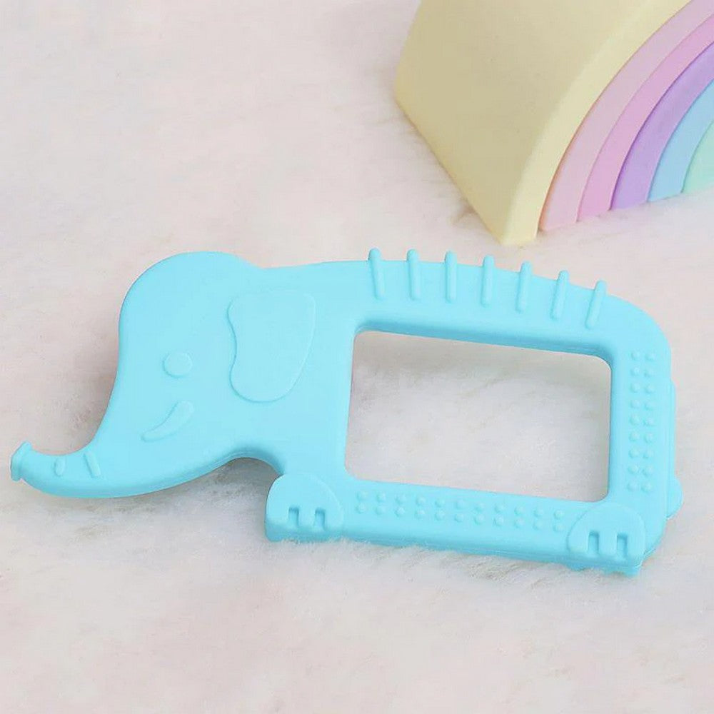 Blue Elephant Silicone Teether