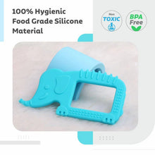 Load image into Gallery viewer, Blue Elephant Silicone Teether
