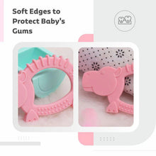 Load image into Gallery viewer, Pink Hippo Silicone Teether
