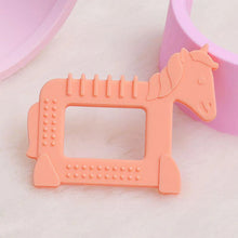 Load image into Gallery viewer, Orange Horse Silicone Teether
