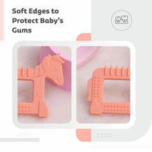 Load image into Gallery viewer, Orange Horse Silicone Teether
