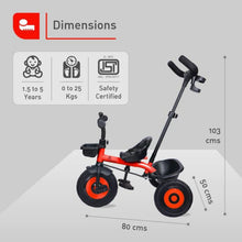 Load image into Gallery viewer, Red 2 In 1 Tiny Toes T20 Ace Tricycle
