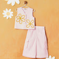 Pink Top With Cargo Pant Co-Ord Set