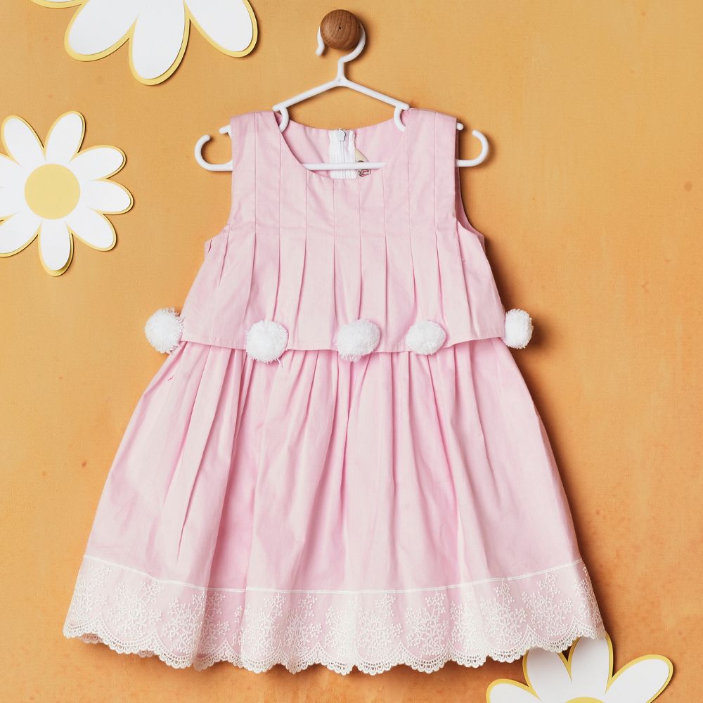 Pink Pom Pom Dress