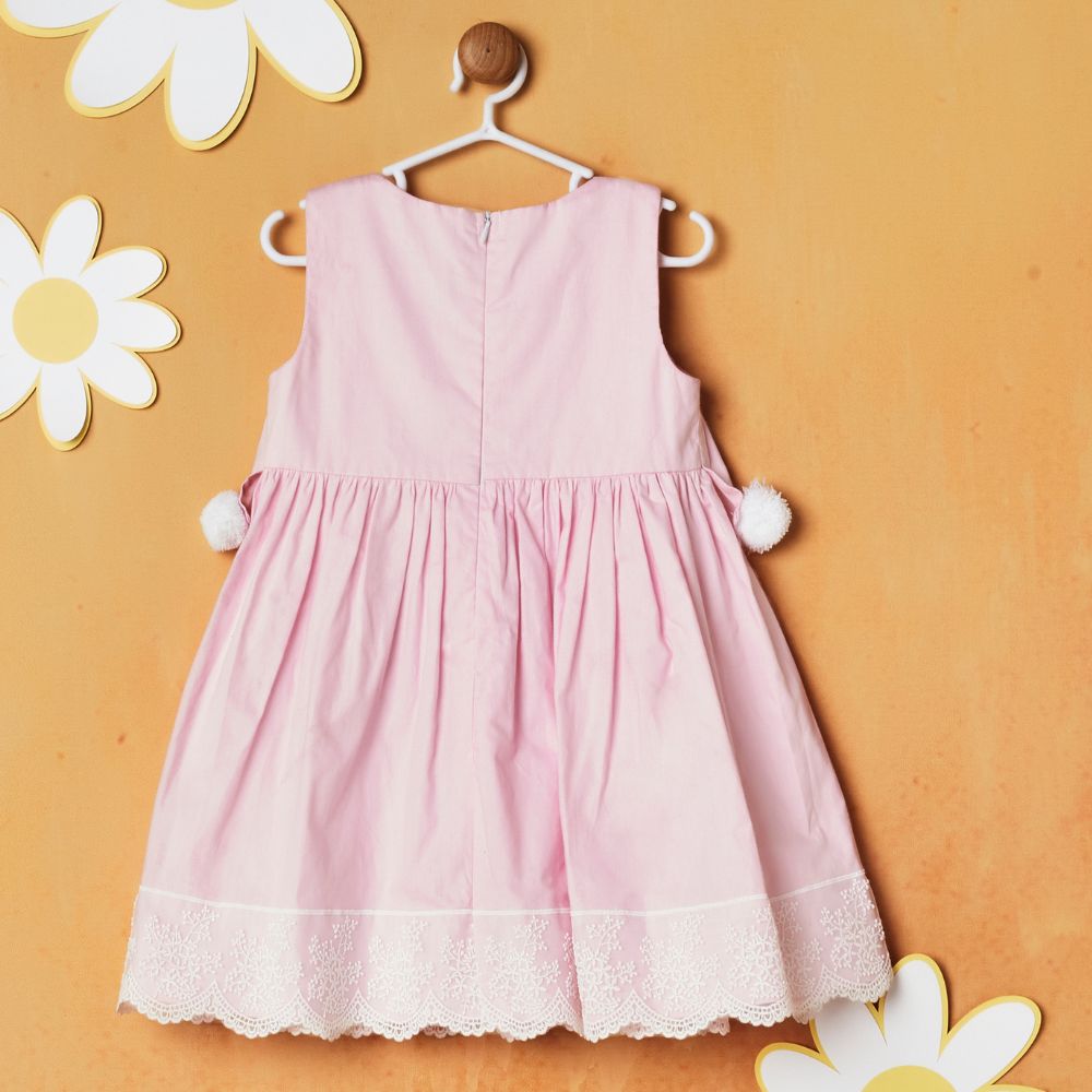 Pink Pom Pom Dress