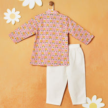 Load image into Gallery viewer, Pink Floral Printed Kurta With Pajama
