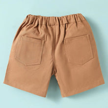 Load image into Gallery viewer, Yellow Lion Printed Half Sleeves T-Shirt With Brown Shorts
