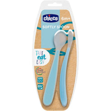 Load image into Gallery viewer, Sea Green Soft Silicone Spoon - 2 Pieces
