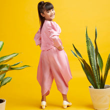 Load image into Gallery viewer, Pearl Pink Cowl Pant Co-Ord Set
