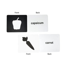 Load image into Gallery viewer, New-Born Baby Flash Cards Vegetables - 10 Cards
