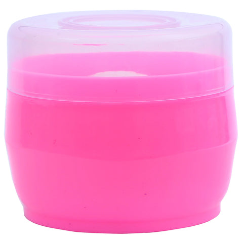 Pink Powder Box With Powder Puff