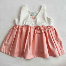 Load image into Gallery viewer, Peach Cotton Frock With Bloomer, Booties &amp; Headband Gift Set
