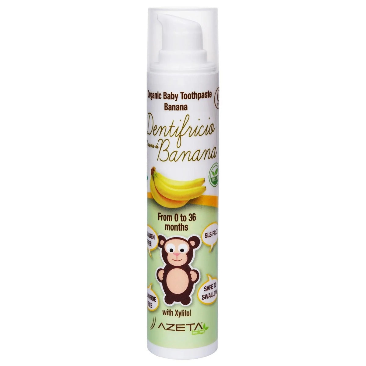 Organic Baby Toothpaste Banana Flavor - 50ml