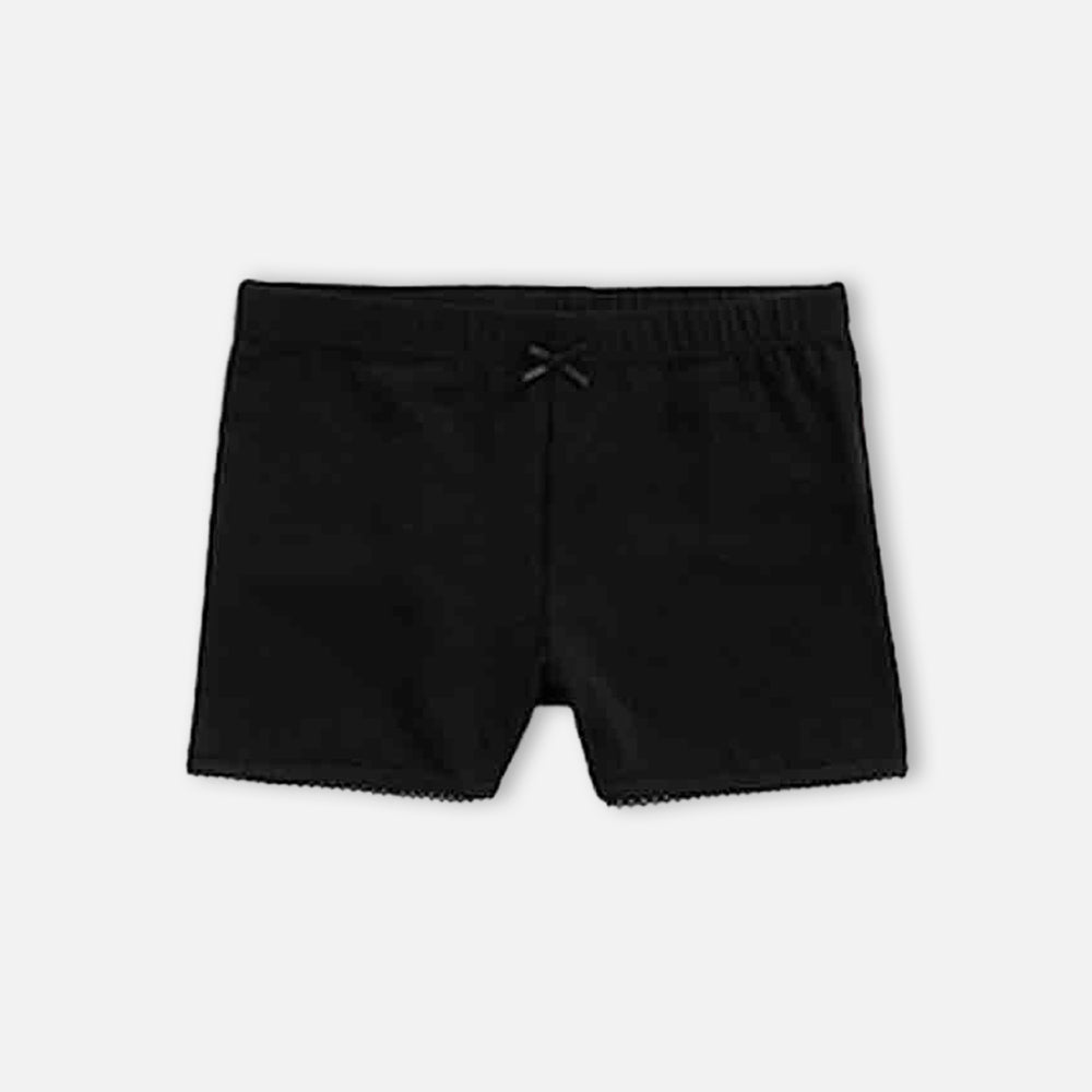 Black & White Cotton Shorts